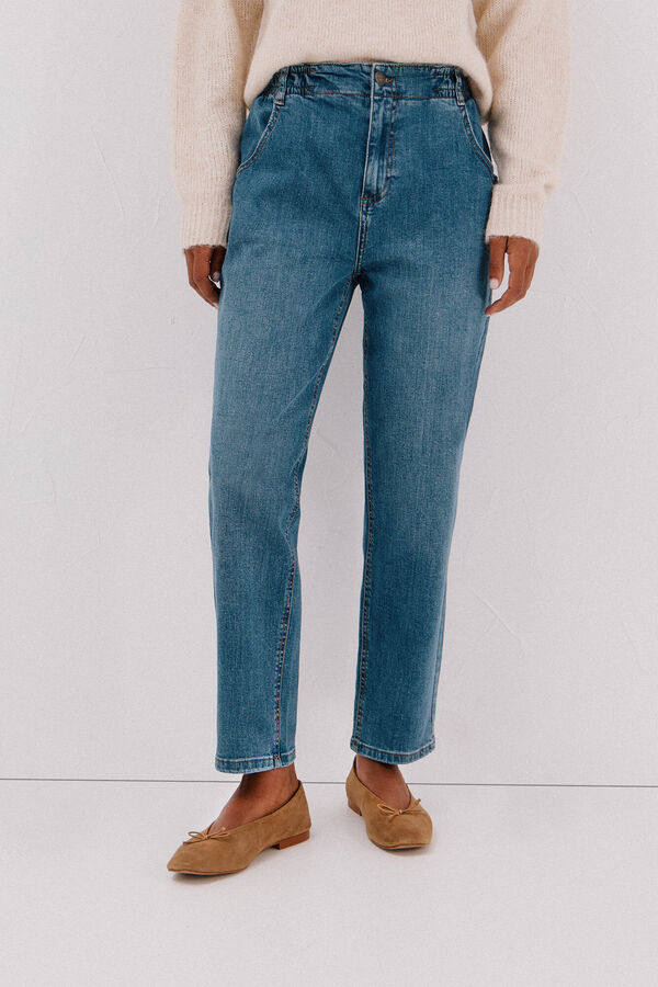 Cortefiel Jeans Easy fit Ecru