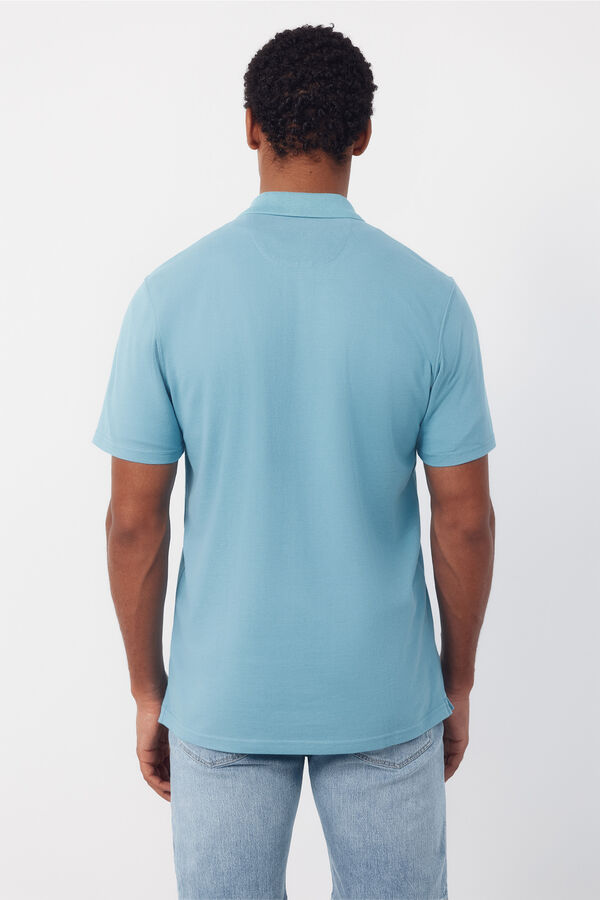 Cortefiel Bermuda shorts with elastic and regular laces Blue