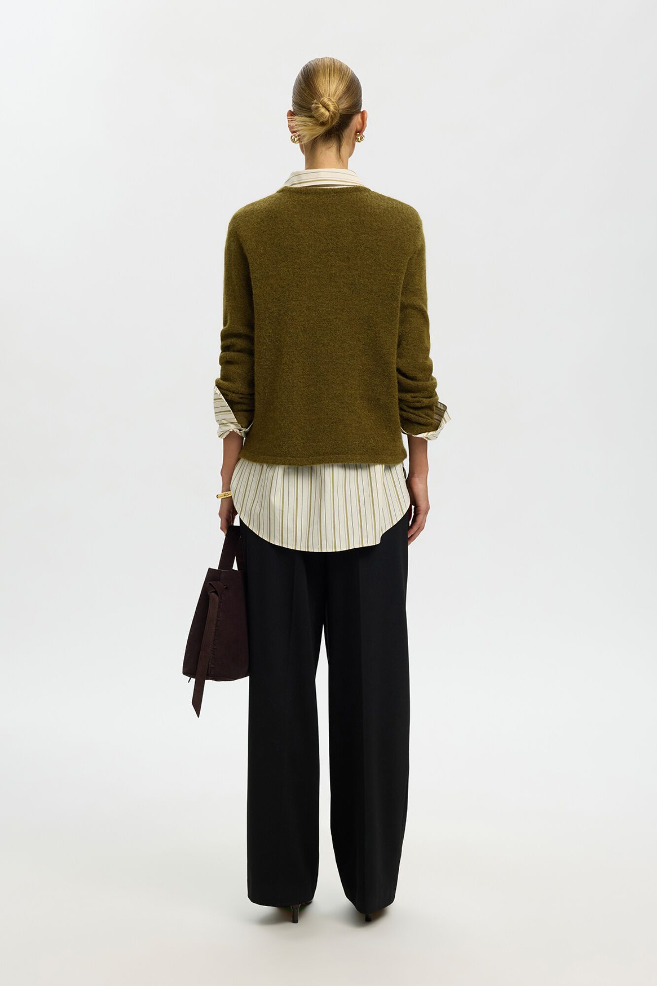 Selected Camisola com l&atilde; e alpaca