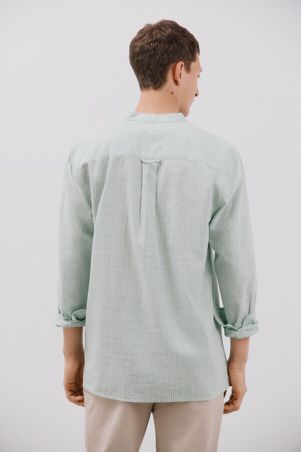 Cortefiel striped T-shirt  Green