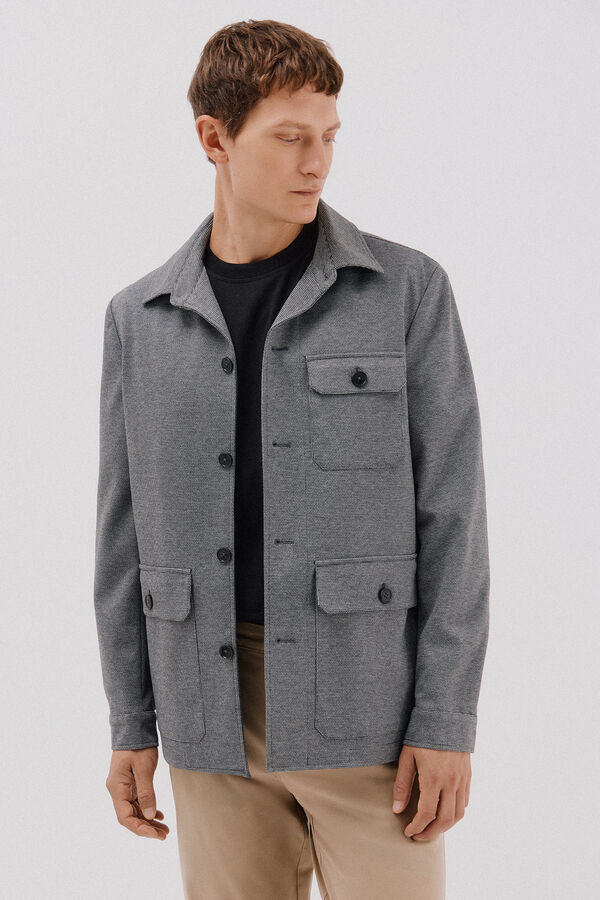 Cortefiel Knitted jersey-knit Dark grey