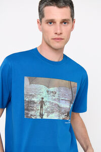 Cortefiel Camiseta gráfica sorolla Azul