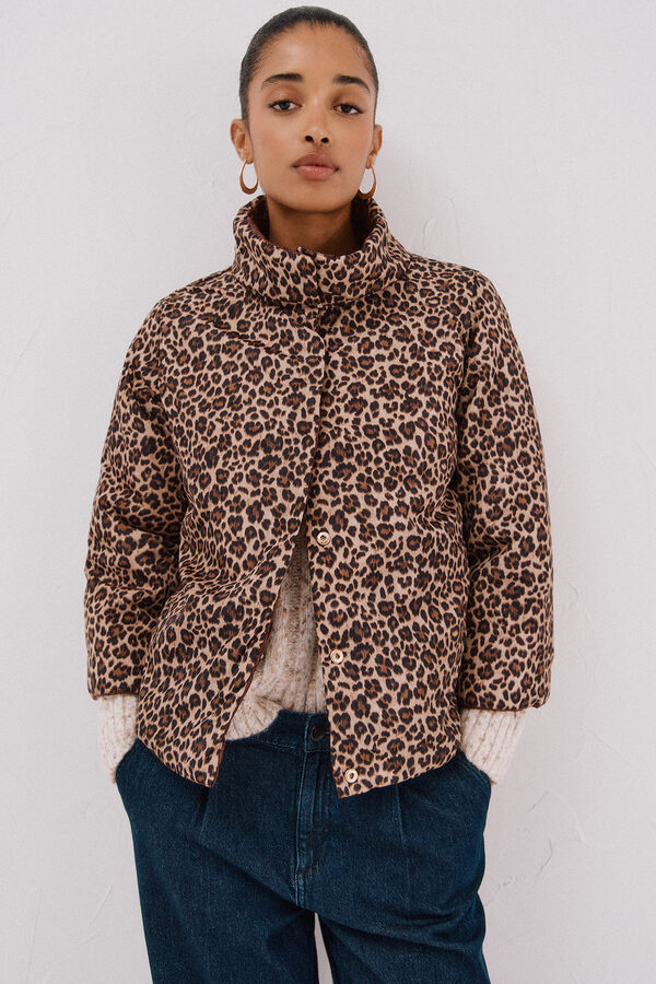 Cortefiel Reversible Thermolite® jacket Maroon