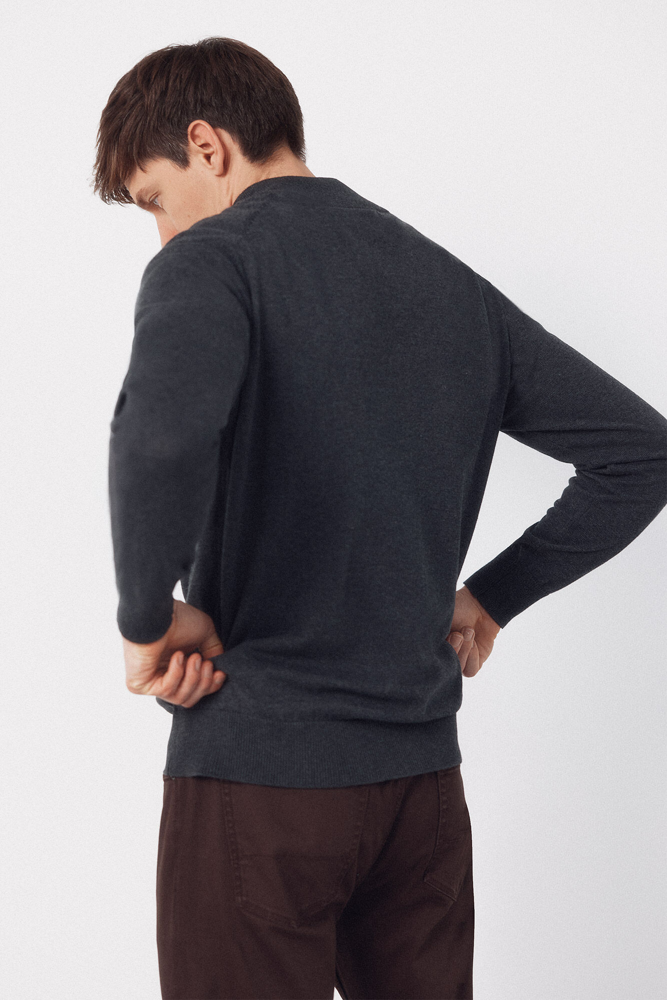 Cortefiel Cotton high neck sweater 