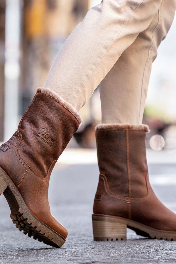 Panama Jack Botas de salto femininas Castanho