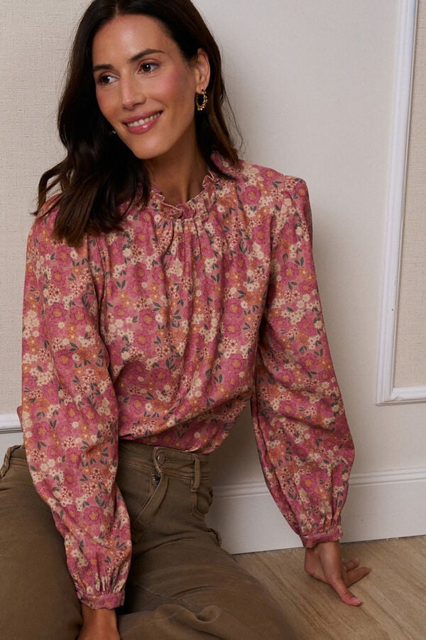 Polín Et Moi Blusa Minna com babados Subiu