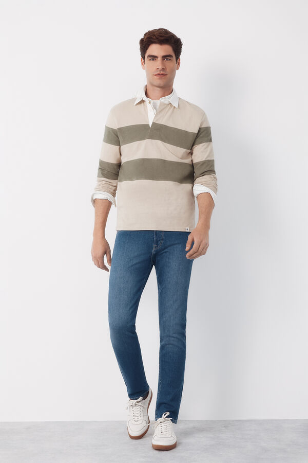 Cortefiel Rugby shirt  Beige