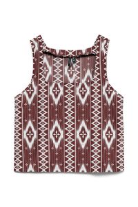 Vero Moda Top cropped em linho