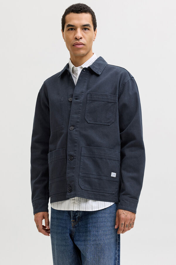 Jack & Jones Sobrecamisa b&aacute;sica manga comprida Azul