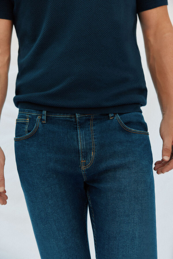 Cortefiel Slim fit jeans Blue