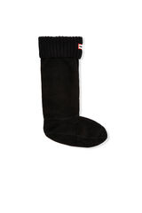 Hunter Half Cardigan Tall boot sock Black