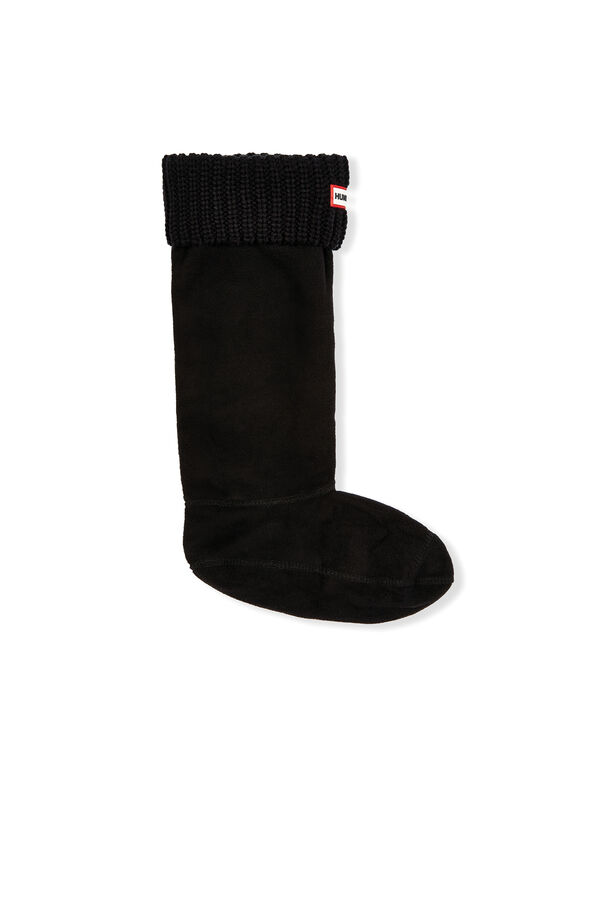 Hunter Half Cardigan Tall boot sock Black