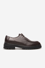 Cortefiel Lace-up trainers Dark brown