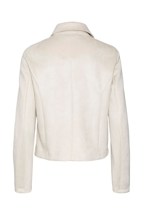 Vero Moda Blus&atilde;o efeito camur&ccedil;a Tostado