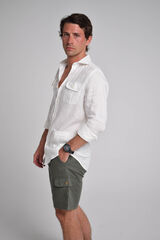 Cloking Bermuda Linen Cargo Green