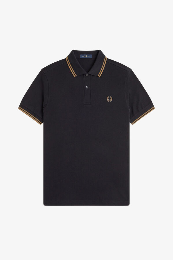 Fred Perry Men's short sleeve piqué polo shirt Black