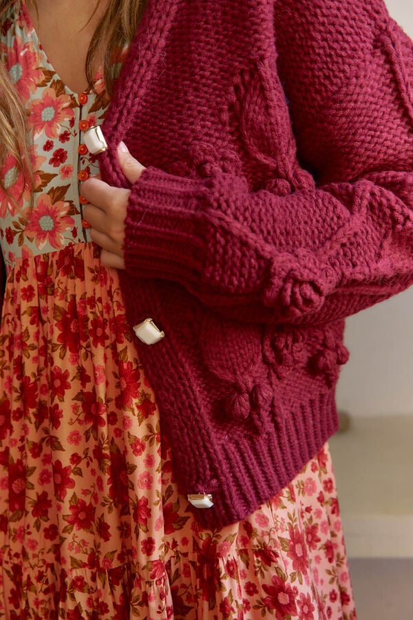 Jaase Casaco de malha de malha Granada