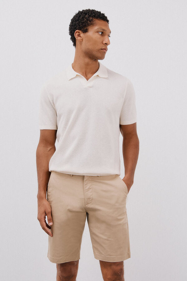 Cortefiel Chino bermuda shorts Beige