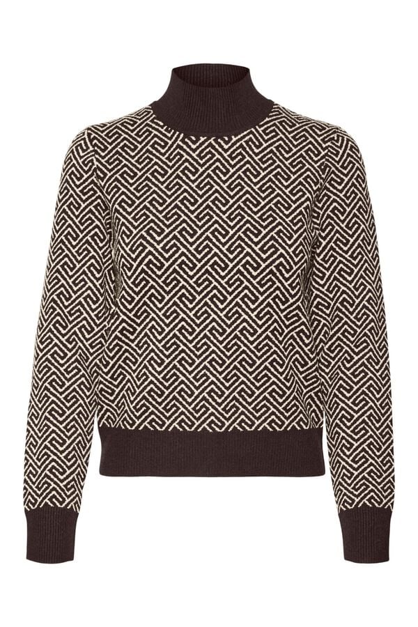 Vero Moda Camisola de gola alta Castanho