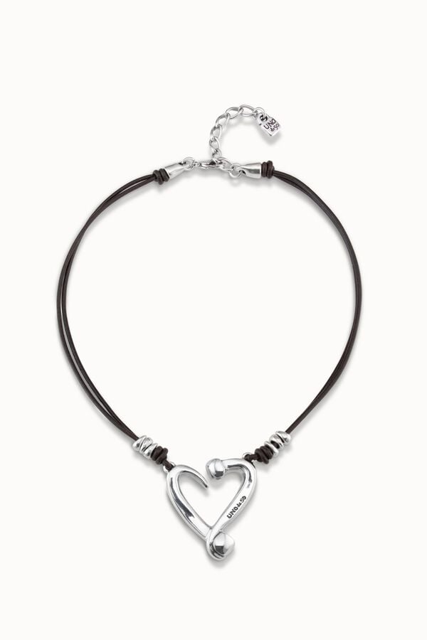 UNOde50 Silver manta ray necklace Grey