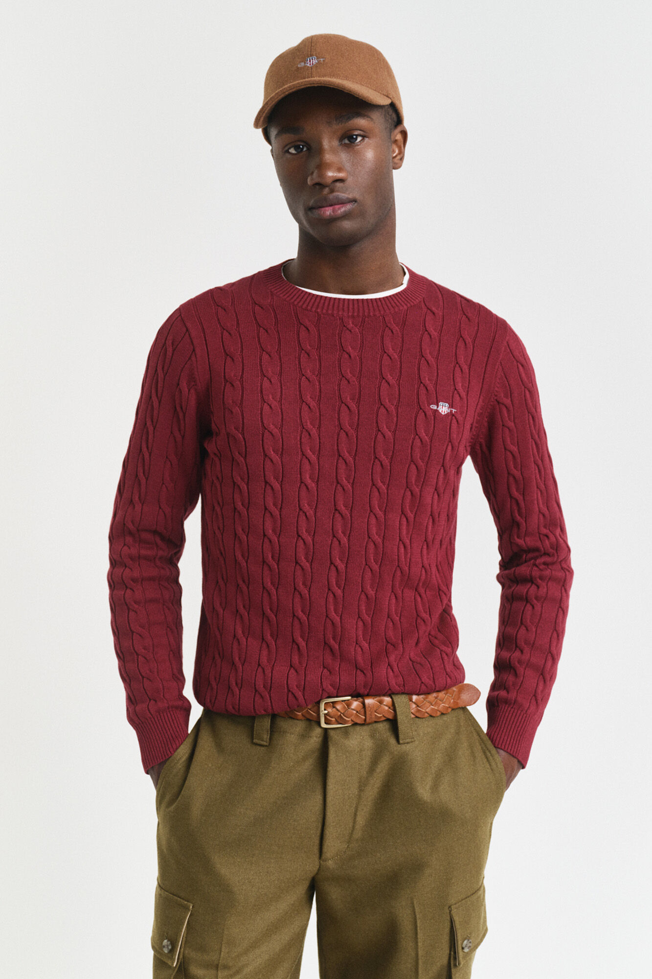 Gant Jersey de algod&oacute;n con cuello redondo