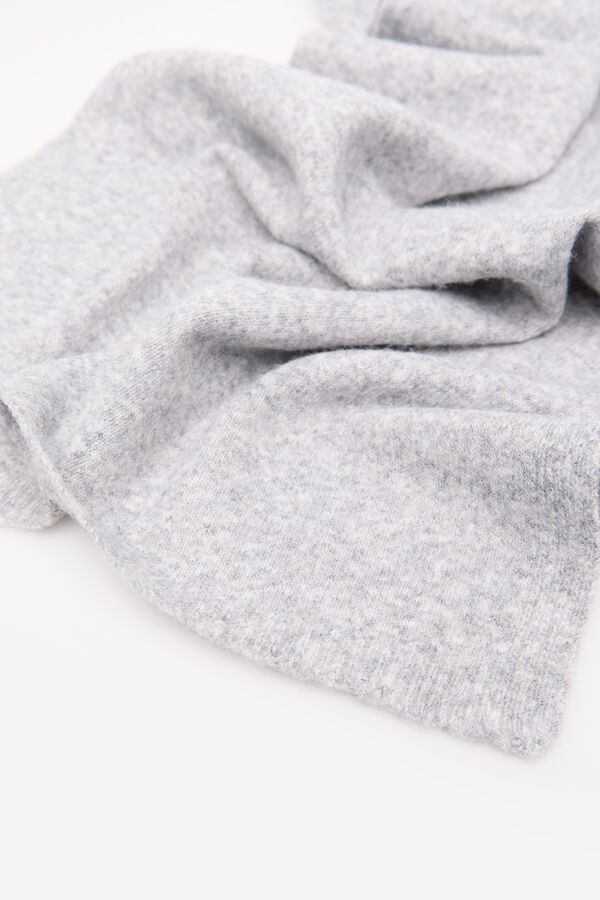Cortefiel Jersey-knit scarf Grey