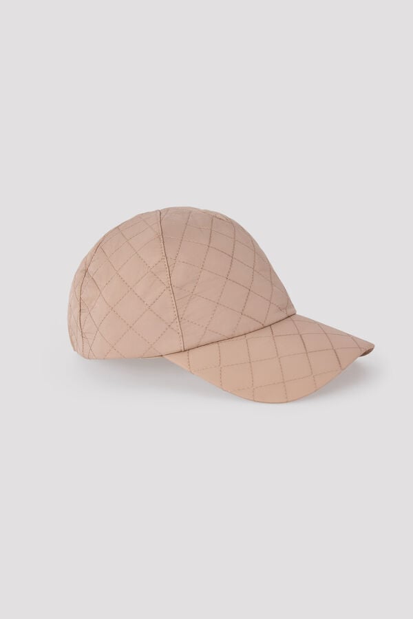 Cortefiel Puffer beanie Beige
