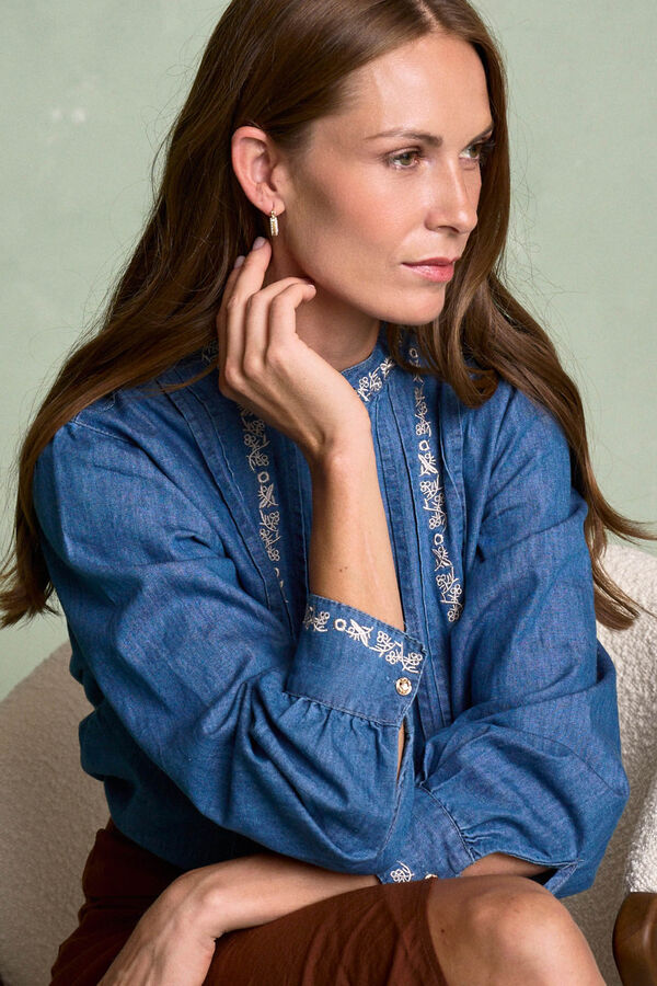Polín Et Moi Camisa Denim Milen Azul