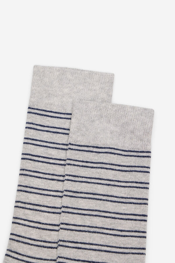 Cortefiel Calcet&iacute;n microrayas Gris oscuro