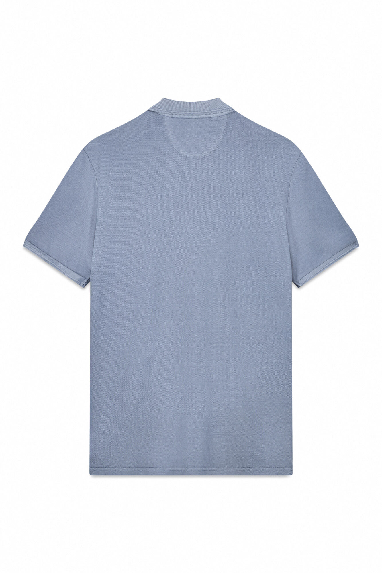 OOTO Camisa polo piqu&eacute; lavada com bordado de avi&atilde;o