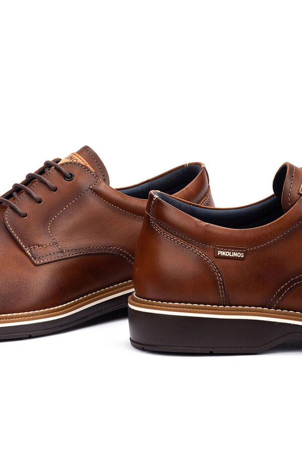 Pikolinos Zapato de cordones para hombre Marr&oacute;n