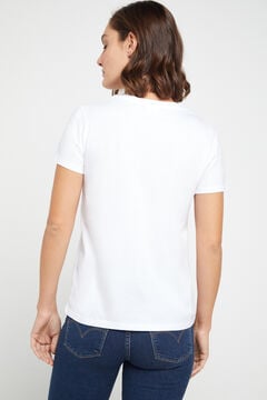Cortefiel Logo short-sleeved Levi's® T-shirt White