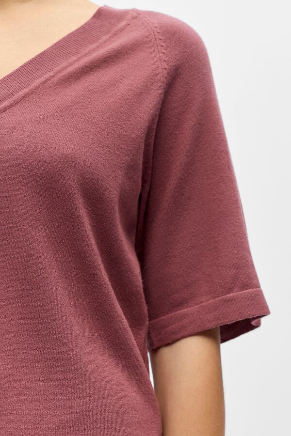 Object Short sleeve jumper Fuchsia