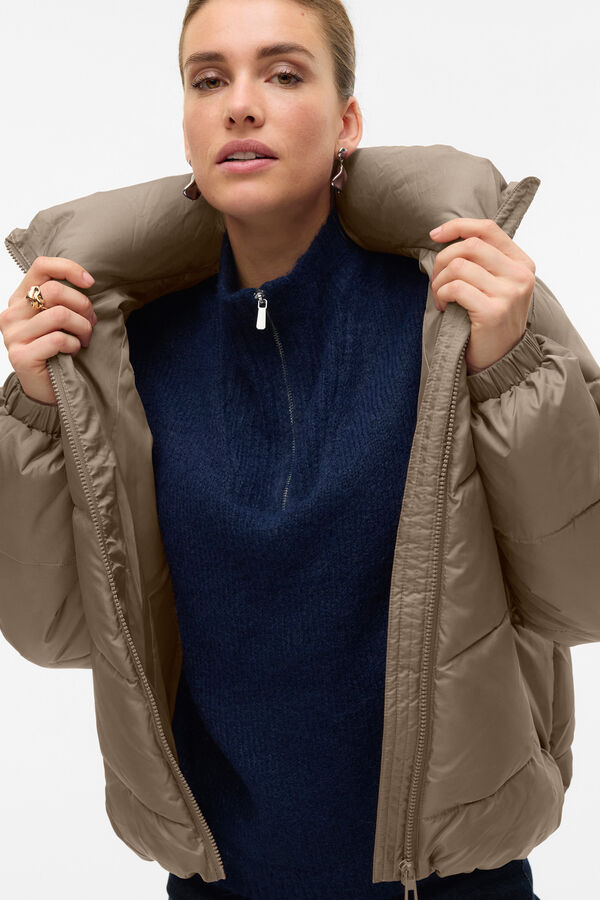 Vero Moda Casaco acolchoada feminina Castanho