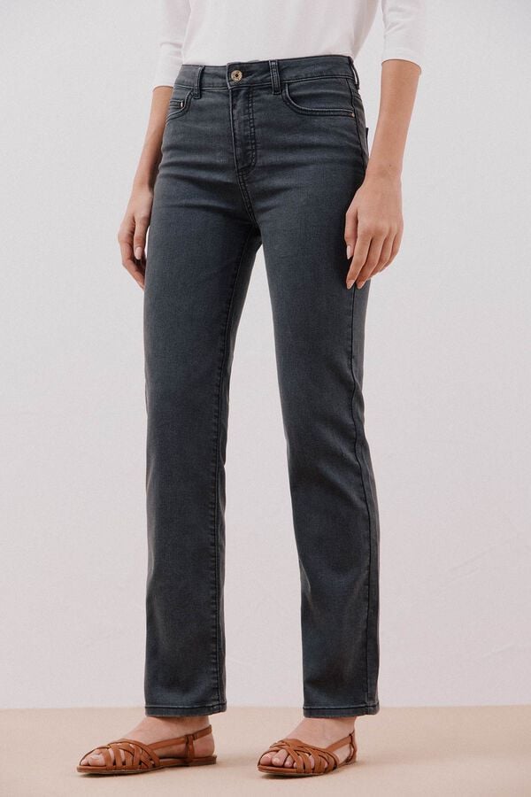 Cortefiel Sensational straight jeans Dark grey