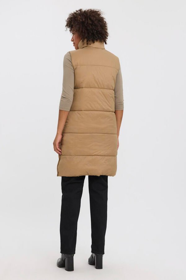 Vero Moda Colete midi Colete feminino Castanho