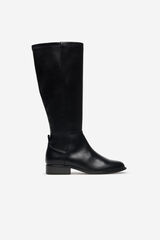 Cortefiel High elastic boot Black