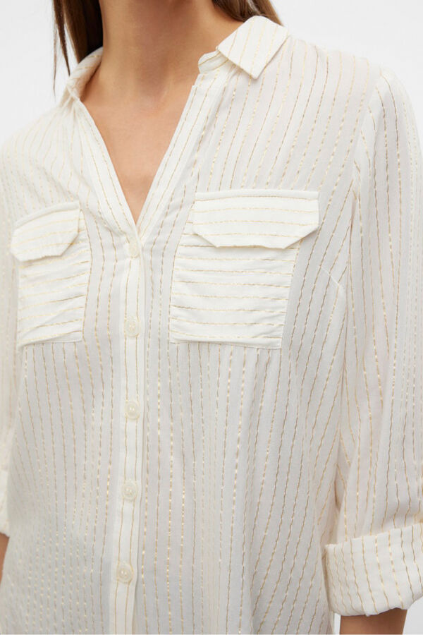 Vero Moda Camisa básica de manga comprida  Branco