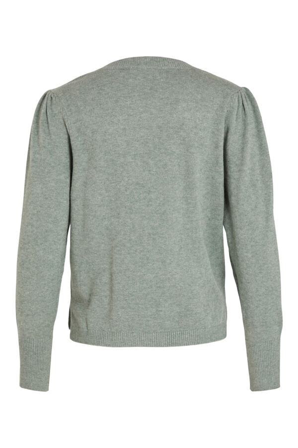 Vila Cable knit jumper Green