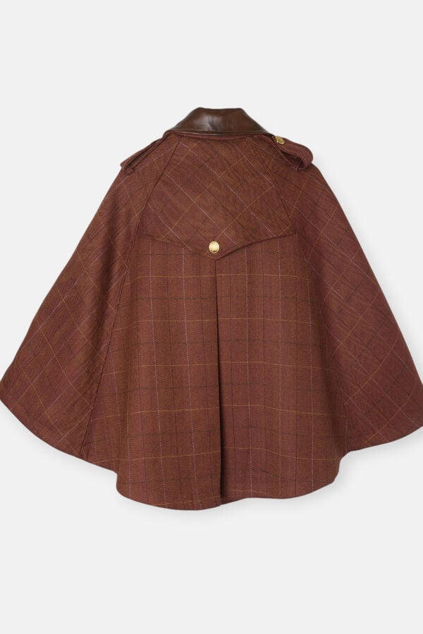 Silbon Camada com detalhes em couro xadrez Castanho