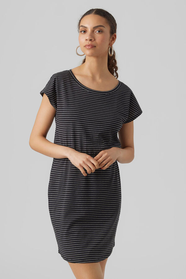 Vero Moda Vestido curto de algod&atilde;o  Preto