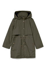 Vero Moda Parka com botões prateados  Verde
