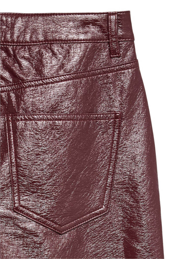 Vero Moda Calça enceradas brilhantes Roxo
