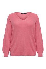 Vero Moda Curve Camisola tamanho grande em l&uacute;rex Vermelho