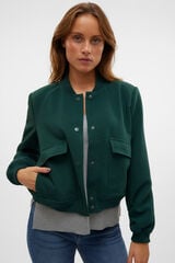 Vero Moda Chaqueta bomber de manga larga Verde oscuro