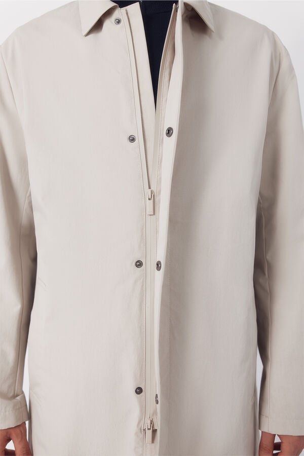 Cortefiel Technical trench coat Beige