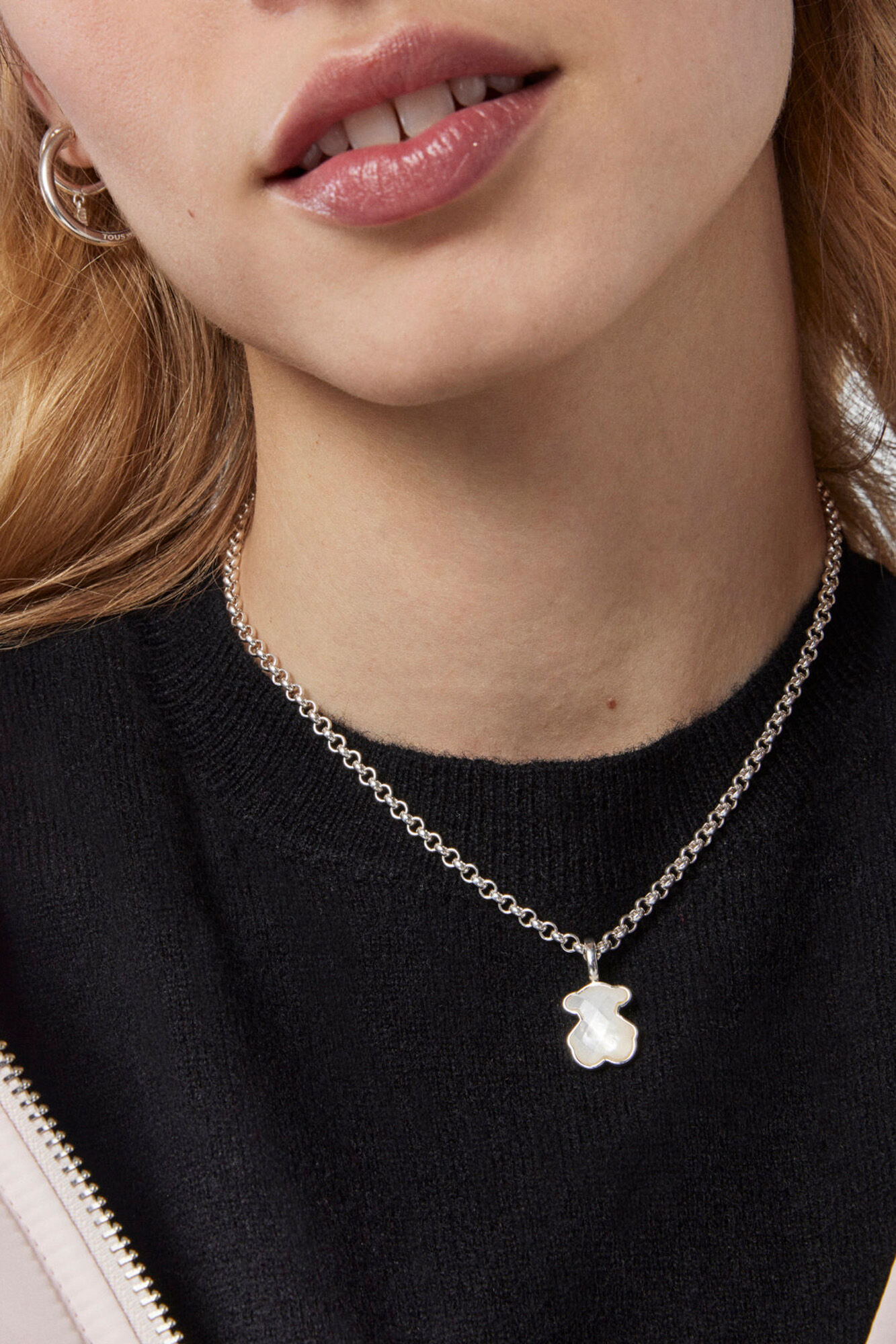 Silver and mother of pearl pendant