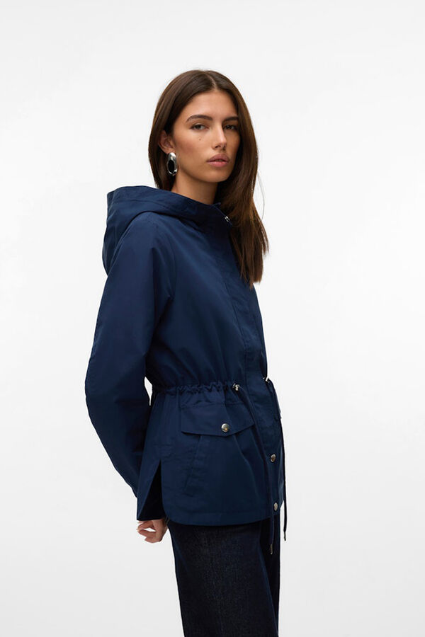 Vero Moda Parka curta com capuz Azul