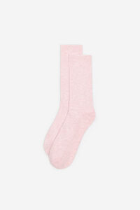 Cortefiel Plain piqué socks Pink