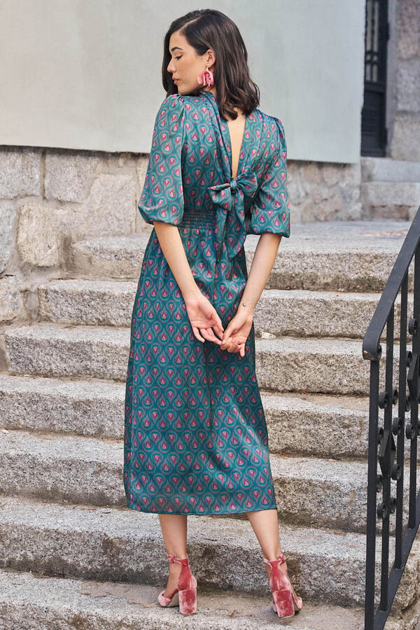 Polín Et Moi Vestido Longo Caricela Azul